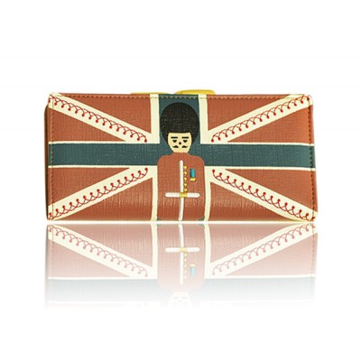 Sweet Women's Clutch Wallet With Color Block and Print Design